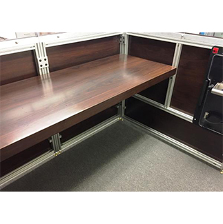 Ballistic Desks Designed to Your Needs behind Level NIJ III-A Generic Ballistic Desk